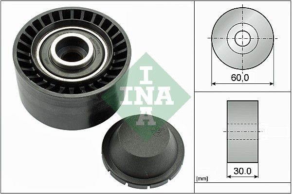 INA 532 0320 10 Deflection / guide pulley, v-ribbed belt FORD S-MAX 2009 in original quality