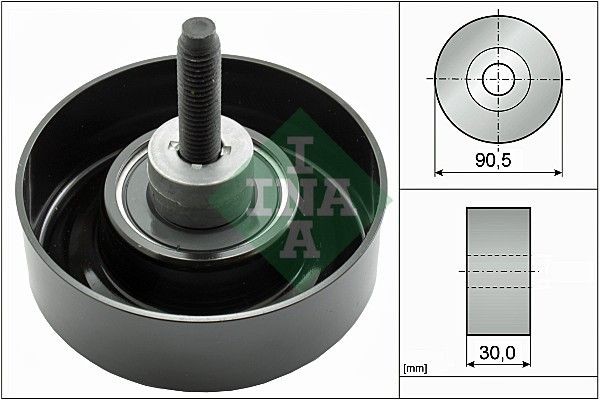Great value for money - INA Deflection / Guide Pulley, v-ribbed belt 532 0405 30