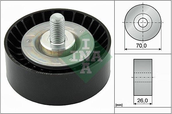 INA Deflection / Guide Pulley, v-ribbed belt 532 0475 10 BMW 1 Series 2007