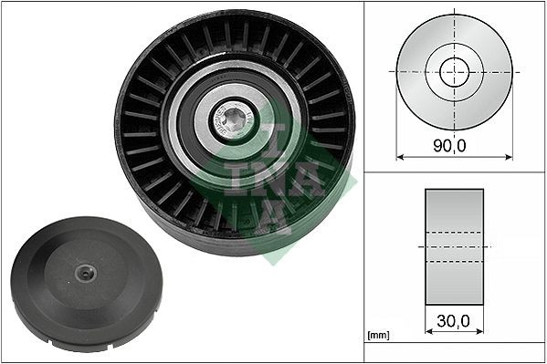 INA Deflection pulley BMW 1 Coupe (E82) new 532 0514 10