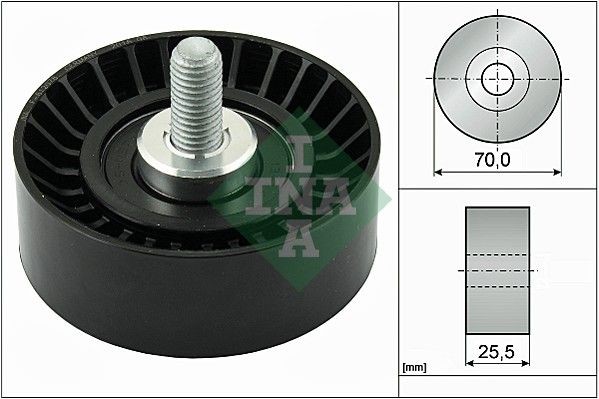 Great value for money - INA Deflection / Guide Pulley, v-ribbed belt 532 0545 10
