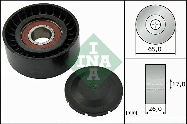 INA 532055710 Deflection / Guide Pulley, v-ribbed belt