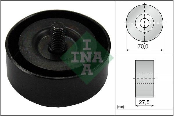 INA 532 0606 10 Deflection / Guide Pulley, v-ribbed belt
