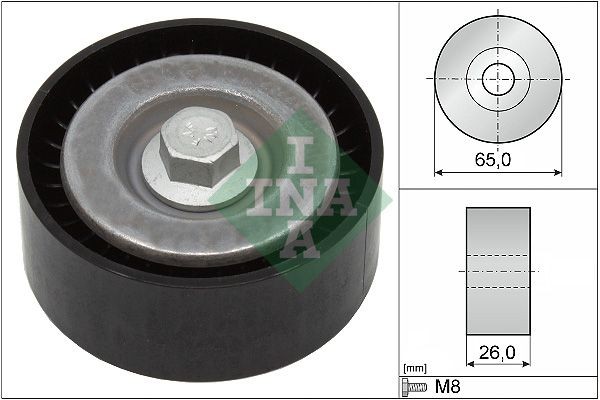 INA 532 0621 10 Deflection / Guide Pulley, v-ribbed belt