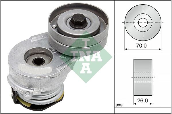 Original INA Auxiliary belt tensioner 534 0082 30 for OPEL MERIVA