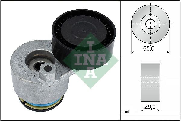INA 534 0141 30 Belt tensioner, v-ribbed belt NISSAN ALMERA 1999 in original quality