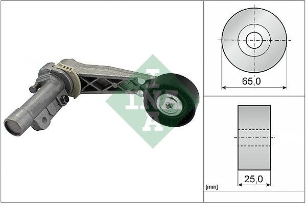 INA 65 mm x 25 mm Width: 25mm Tensioner Lever, v-ribbed belt 534 0318 10 buy
