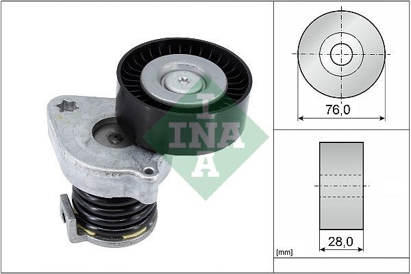 INA 534037010 Tensioner pulley A 271 200 04 70