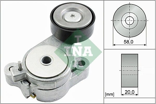 534 0396 10 INA Drive belt tensioner SEAT 58 mm x 20 mm