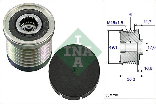 INA 535 0030 10 RENAULT TRAFIC 2003 Alternator parts