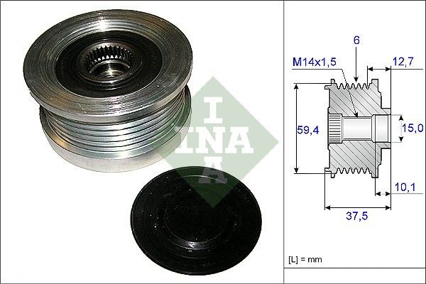 INA Width: 37,5mm, Requires special tools for mounting Alternator Freewheel Clutch 535 0110 10 buy
