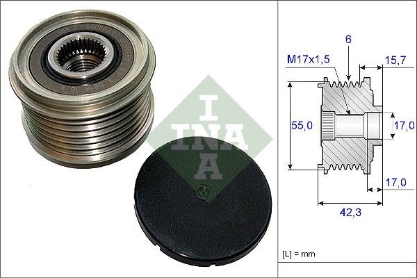 INA Width: 42,3mm, Requires special tools for mounting Alternator Freewheel Clutch 535 0154 10 buy
