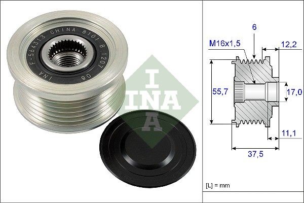 INA 535 0226 10 CHEVROLET Alternator repair parts in original quality