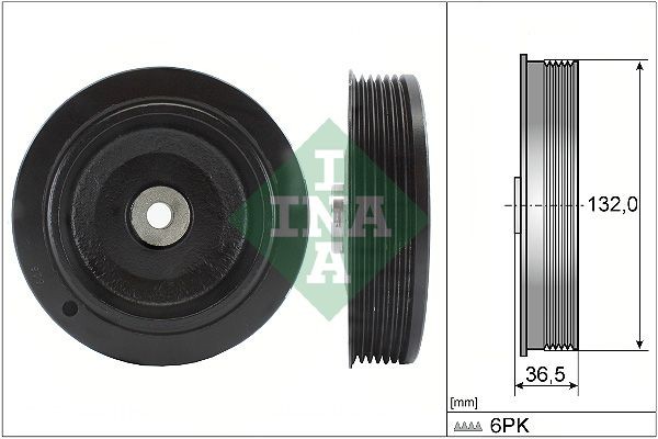 Renault KANGOO Crankshaft pulley INA 544 0007 10 cheap