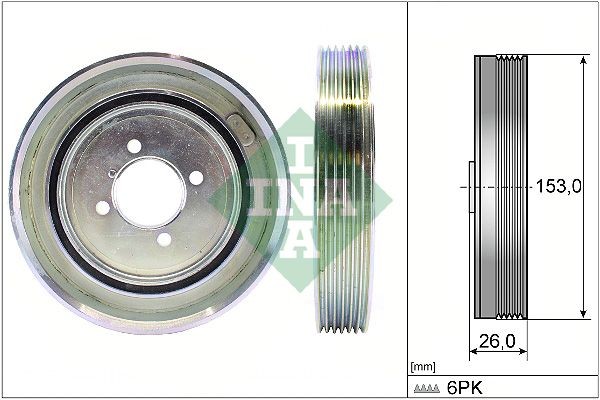 Great value for money - INA Crankshaft pulley 544 0040 10
