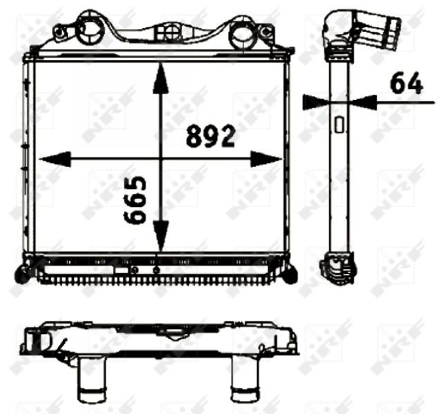 NRF 30205 Ladeluftkühler für MAN TGS LKW in Original Qualität