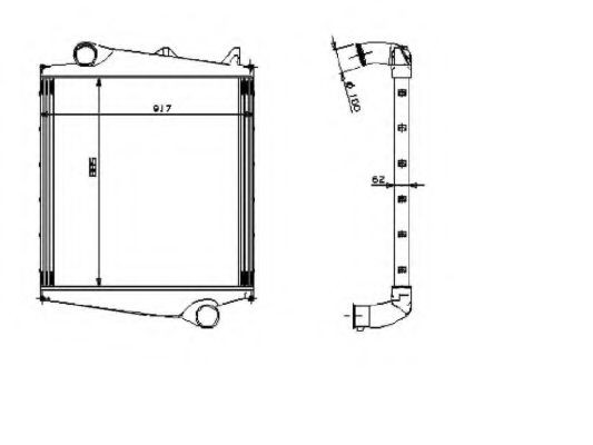 NRF 309011 Ladeluftkühler für VOLVO FH 12 LKW in Original Qualität