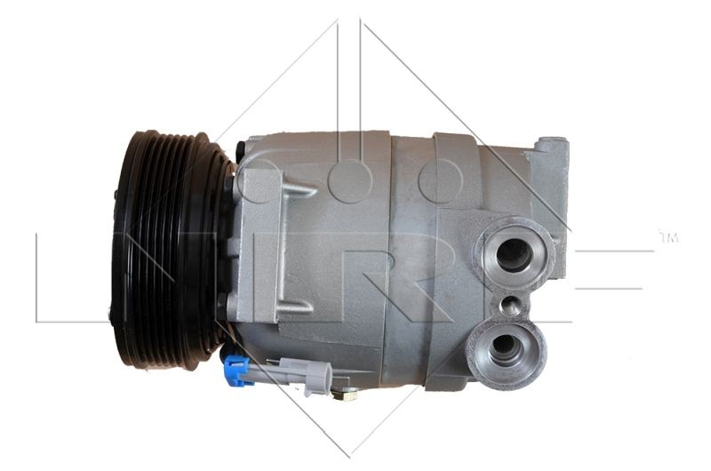 Air con compressor NRF V5, 12V, PAG 150, with PAG compressor oil, with seal ring - 32021