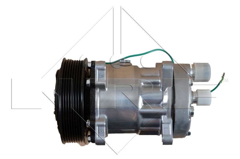 NRF SD7H15, 24V, PAG 100, with PAG compressor oil Belt Pulley Ø: 132mm, Number of grooves: 8 AC compressor 32073 buy