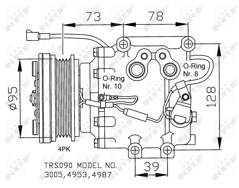 NRF 32236 Ac compressor MAZDA 323 1998 price