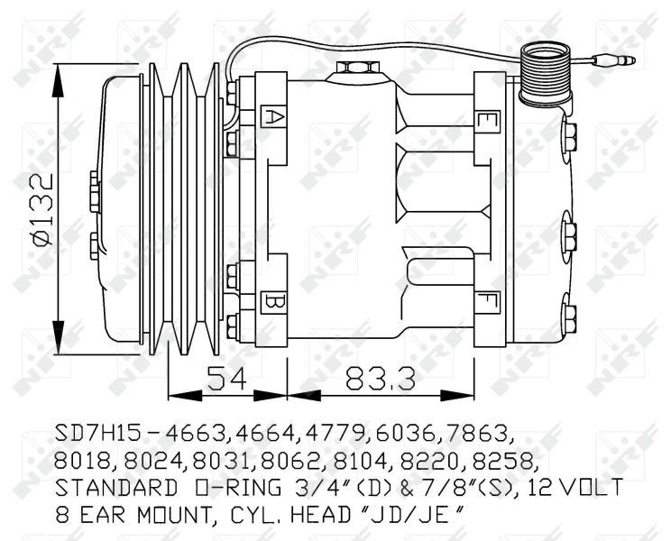 OEM-quality NRF 32238 Air conditioner compressor
