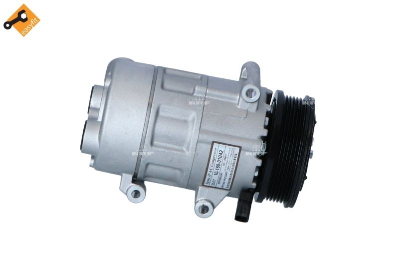 NRF 32403 Air conditioner compressor VS16, 12V, PAG 46 YF, with PAG compressor oil, with seal ring
