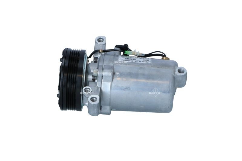 NRF 32414 Air conditioner compressor SS120DL, 12V, PAG 100, R 134a, with PAG compressor oil, with seal ring
