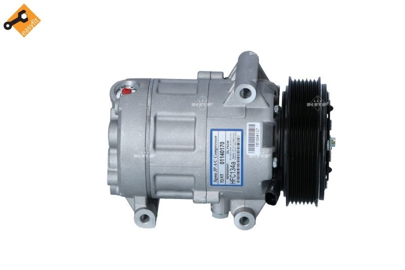 NRF 32424 Air conditioner compressor CVC, 12V, PAG 150, with PAG compressor oil, with seal ring