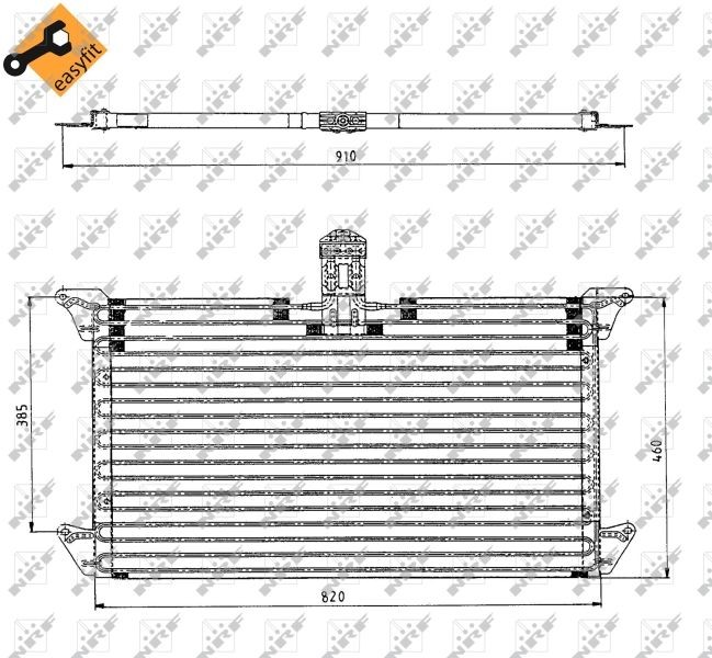NRF Quality Grade: Easy Fit EASY FIT 35061 Air conditioning condenser 20223750