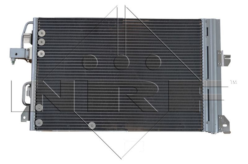 NRF Quality Grade: Easy Fit, EASY FIT 35416 Air conditioning condenser with dryer, with seal ring, 11,7mm, 11,7mm, Aluminium, 540mm
