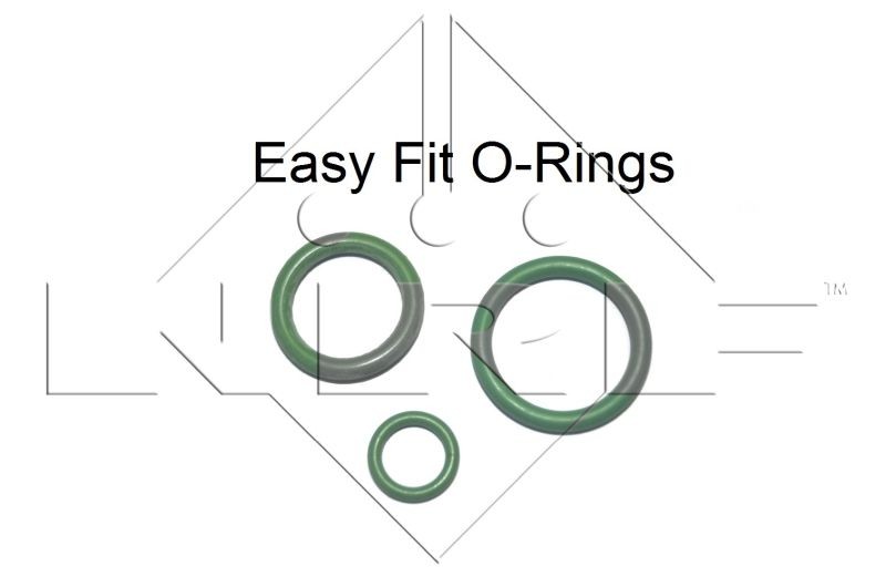 NRF 35442 Air condenser with seal ring, 15,5mm, 15,5mm, Aluminium, 565mm