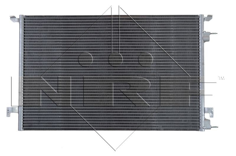 35467 NRF AC condenser FIAT with gaskets/seals, 11,8mm, 8,6mm, Aluminium, 610mm
