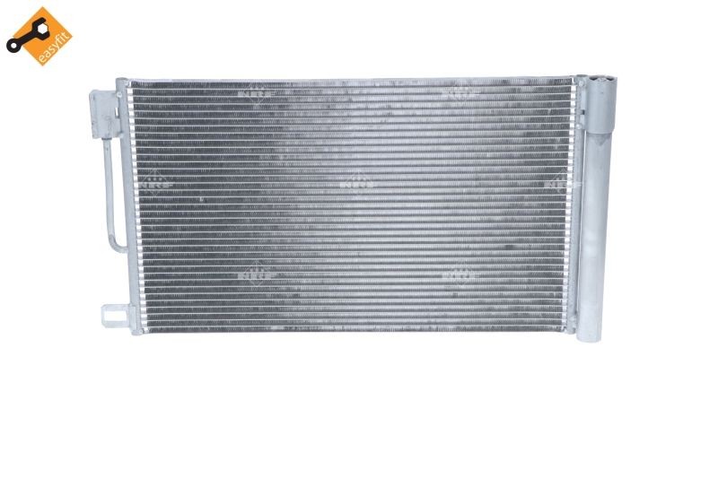 35777 Radiator AC 35777 NRF with gaskets/seals, with dryer, 12mm, 9mm, Aluminium, 560mm