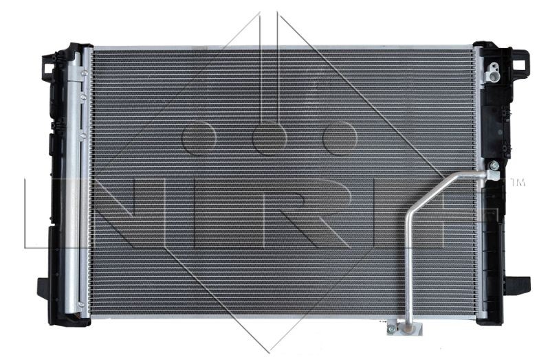 NRF Quality Grade: Easy Fit 35793 Air conditioning condenser with dryer, with seal ring, 13,8mm, 13,8mm, Aluminium, 600mm