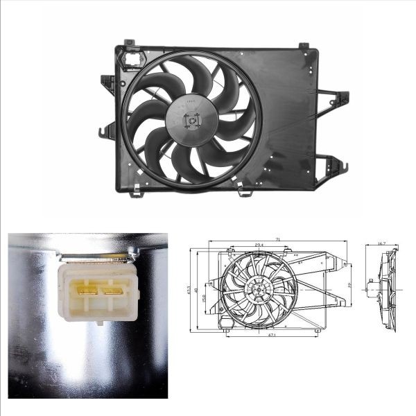 NRF 47002 Cooling fan Ford Mondeo mk2 2.0 i 131 hp Petrol 2000 price