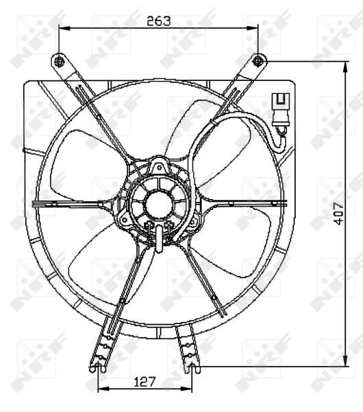 NRF 47042 Cooling fan HONDA HR-V 1999 price