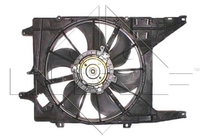 NRF D1: 380 mm, 12V, 300W, with radiator fan shroud Cooling Fan 47225 buy