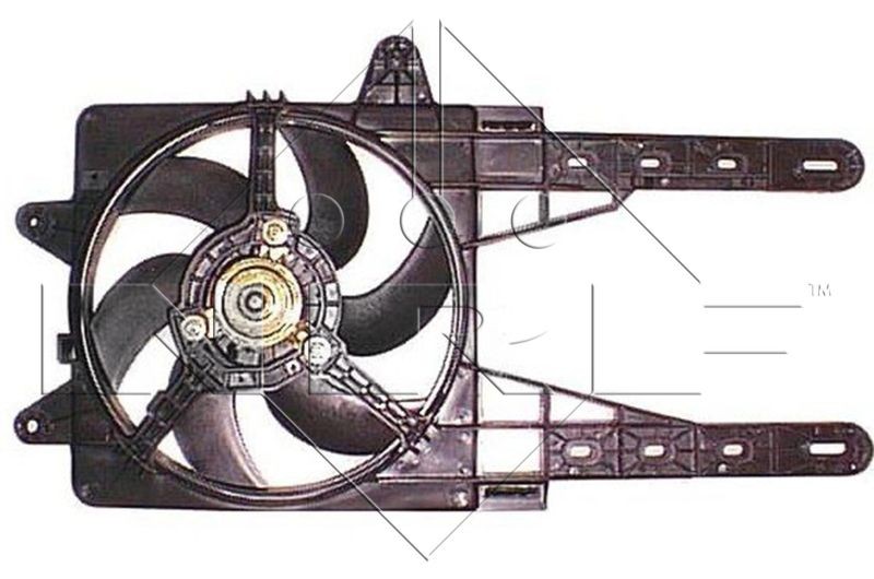 NRF 47247 Fan, radiator D1: 295 mm, 12V, 150W, with radiator fan shroud