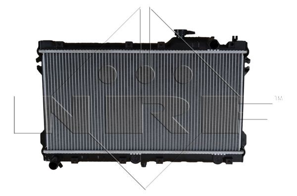 NRF 506522 Engine radiator Aluminium, 647 x 320 x 16 mm, Brazed cooling fins