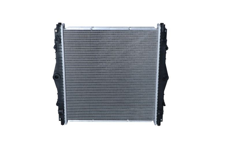 NRF 509569 Engine radiator Aluminium, 538 x 526 x 56 mm, without frame, Brazed cooling fins