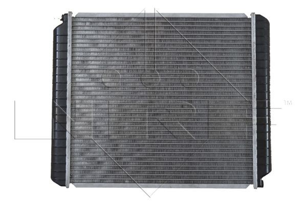 NRF 514782 Engine radiator Aluminium, 453 x 418 x 32 mm, with mounting parts, Brazed cooling fins