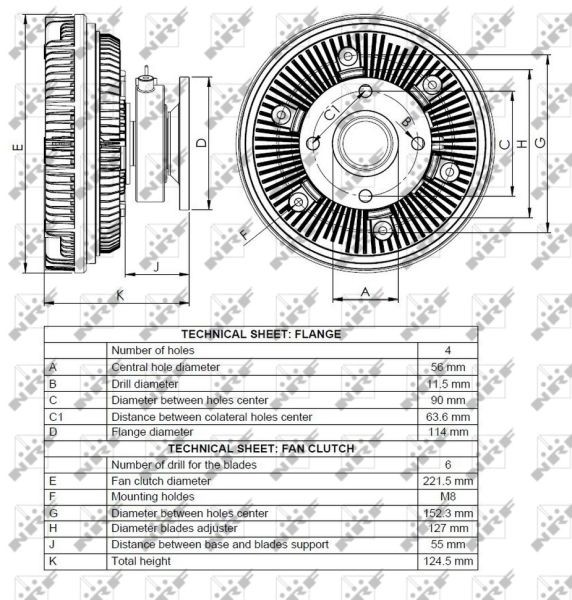 52108 Radiator 52108 NRF Aluminium, 600 x 500 x 32 mm, Brazed cooling fins