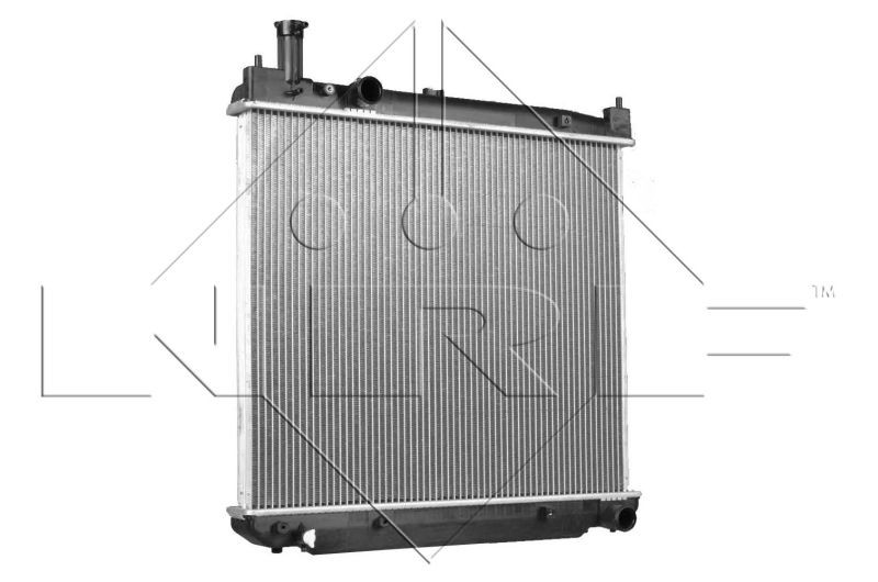 NRF 52231 Engine radiator Aluminium, 645 x 525 x 32 mm, Brazed cooling fins