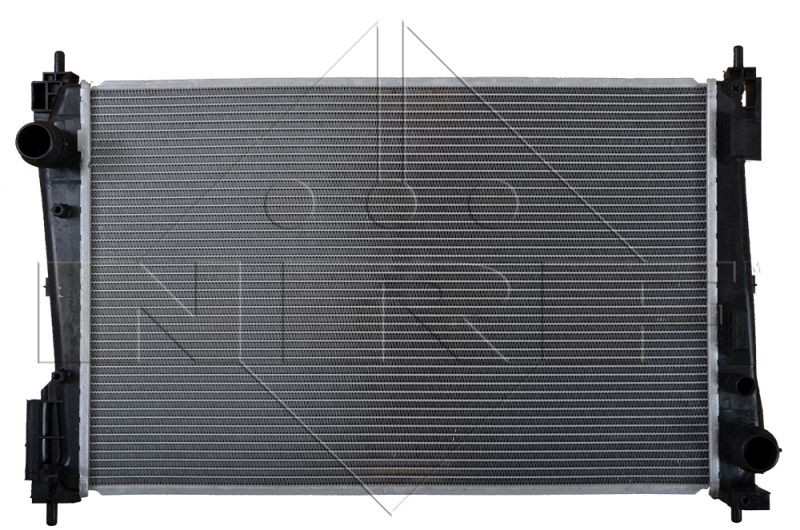 NRF EASY FIT 53455 Engine radiator Aluminium, 620 x 398 x 26 mm, with seal ring, Brazed cooling fins