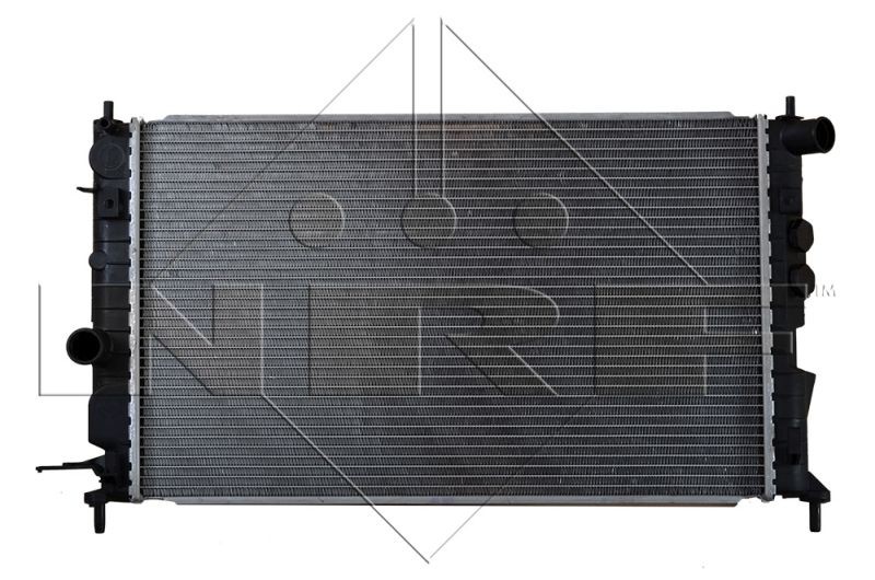 53659 Radiator 53659 NRF Aluminium, 450 x 410 x 59 mm, with cap, Brazed cooling fins