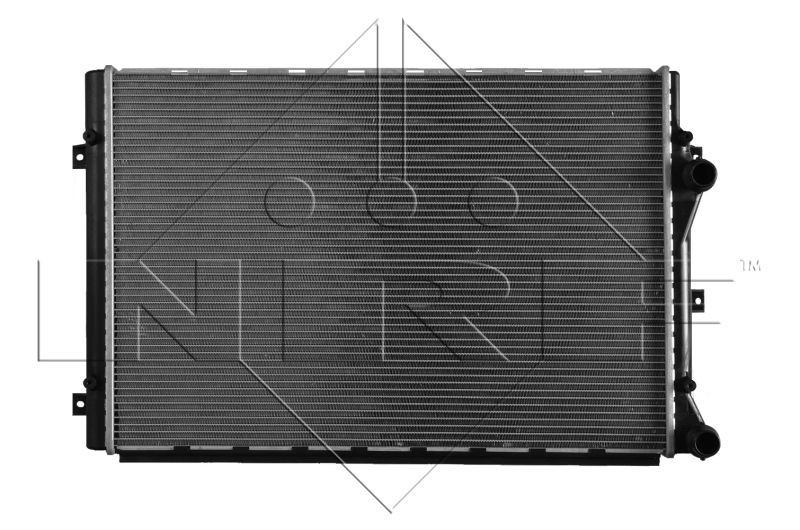 NRF EASY FIT 53816 Engine radiator Aluminium, 650 x 431 x 32 mm, with seal ring, Brazed cooling fins