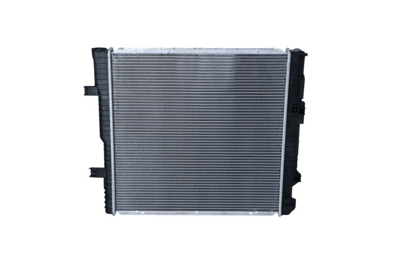 NRF 53895 Engine radiator Aluminium, 570 x 560 x 33 mm, without frame, Brazed cooling fins