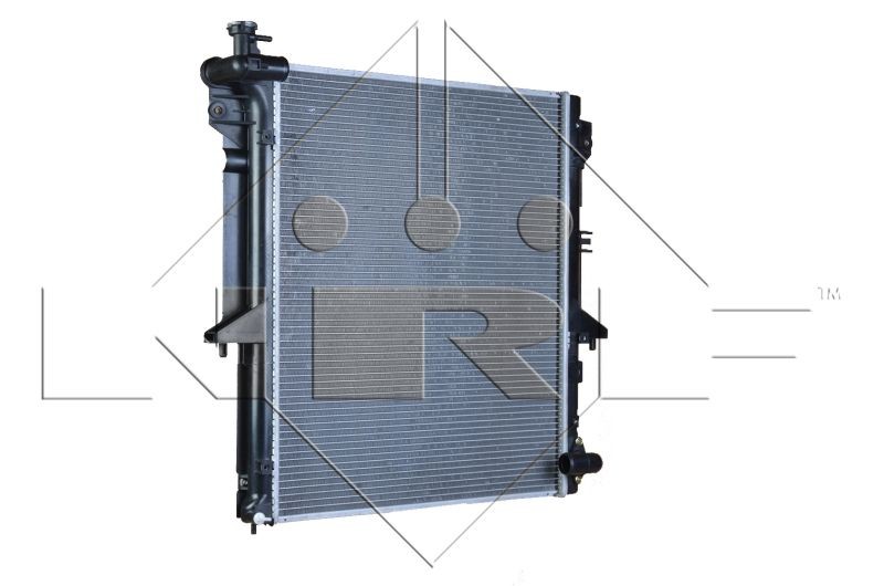 NRF 53907 Engine radiator Aluminium, 638 x 525 x 16 mm, Brazed cooling fins