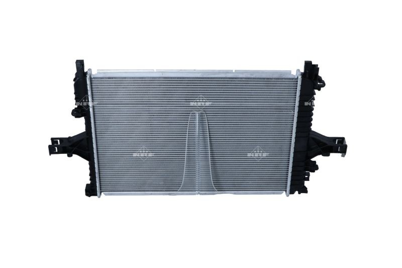 NRF 53946 Engine radiator Aluminium, 622 x 419 x 23 mm, with mounting parts, Brazed cooling fins