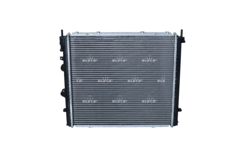 NRF 58075 Engine radiator Aluminium, 475 x 440 x 32 mm, with mounting parts, Brazed cooling fins